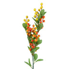 Artificial Orange Berry Spray - Ideal for Decorations and Arrangements - 70cm Height