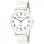 Men's Gold Bracelet Watch - Bold Number White Dial - Satisfaction