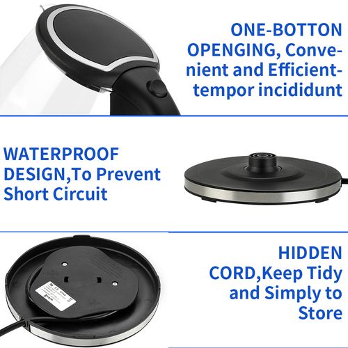 A 220V 2000W 1.8L Electric Glass Kettle UK Plug