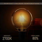 10 Pack E27 LED Edison Dimmable Vintage Amber Glass Warm white 2700K Light Bulbs