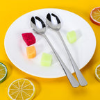 Exquisite Long Handle Latte Spoons - 12pcs SS, Mirror-Polished - Durable and Elegant