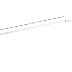 Steel Sliding Door Track Kit - 6ft, White