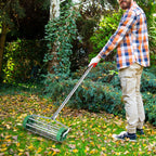 Lawn Aerator Roller-Green/Silver