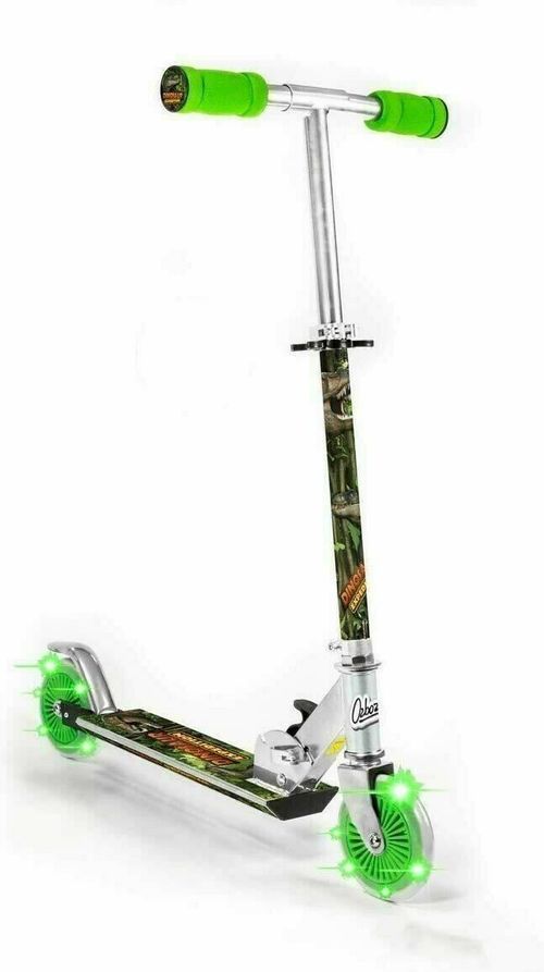Dinosaur Push Scooter with 2 Light up Wheel for Children Boy Girl