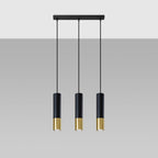 Pendant lamp steel Loopez modern Design GU10 with 3x40w Detail