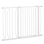 Ultimate Pet Safety Gate - Wide Stair Gate, 75-115cm, White