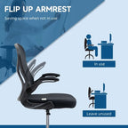 Draughtsman Chair Tall Office Chair w/ Adjustable Footrest Ring Black