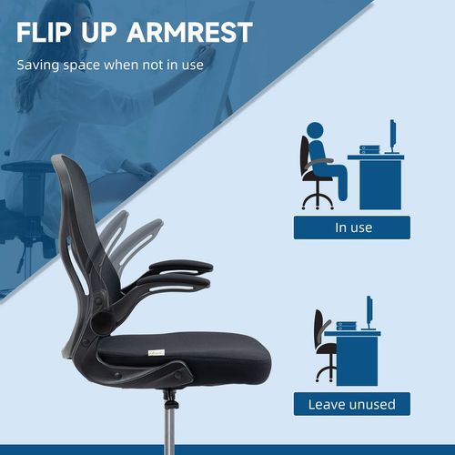 Draughtsman Chair Tall Office Chair w/ Adjustable Footrest Ring Black