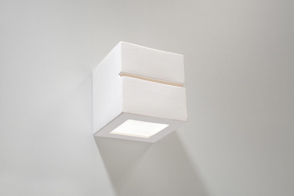 Ceramic LED Wall Lamp - Classic Design, Paintable - Modern Lighting for Living Room, Bedroom, Hallway