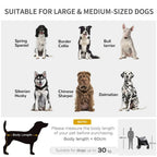 Foldable Dog Carriage w/ Universal Wheels - Black
