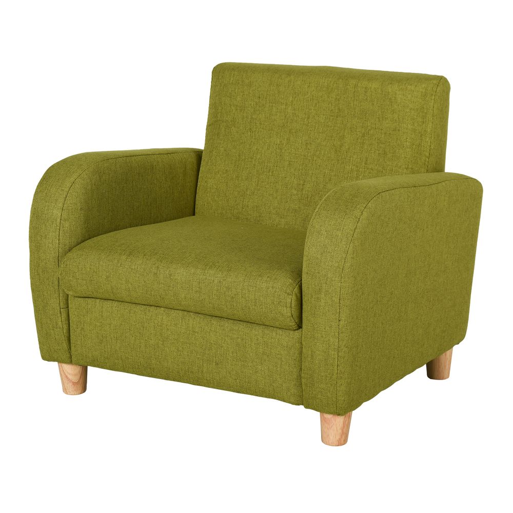 Child Armchair Wood Frame with Padding Seat Low-Rise Bedroom