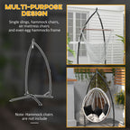 Metal Hammock Chair Stand - Black, Stand Only