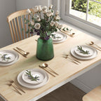 Farmhouse Dining Table: Wood Frame, Rustic Design for Kitchen & Dining Room