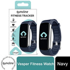 Gymcline Vesper Fitness Tracker - Body Temperature Monitoring, Navy