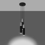 Pendant lamp Steel, concrete Borgio modern Design GU10 in Steel