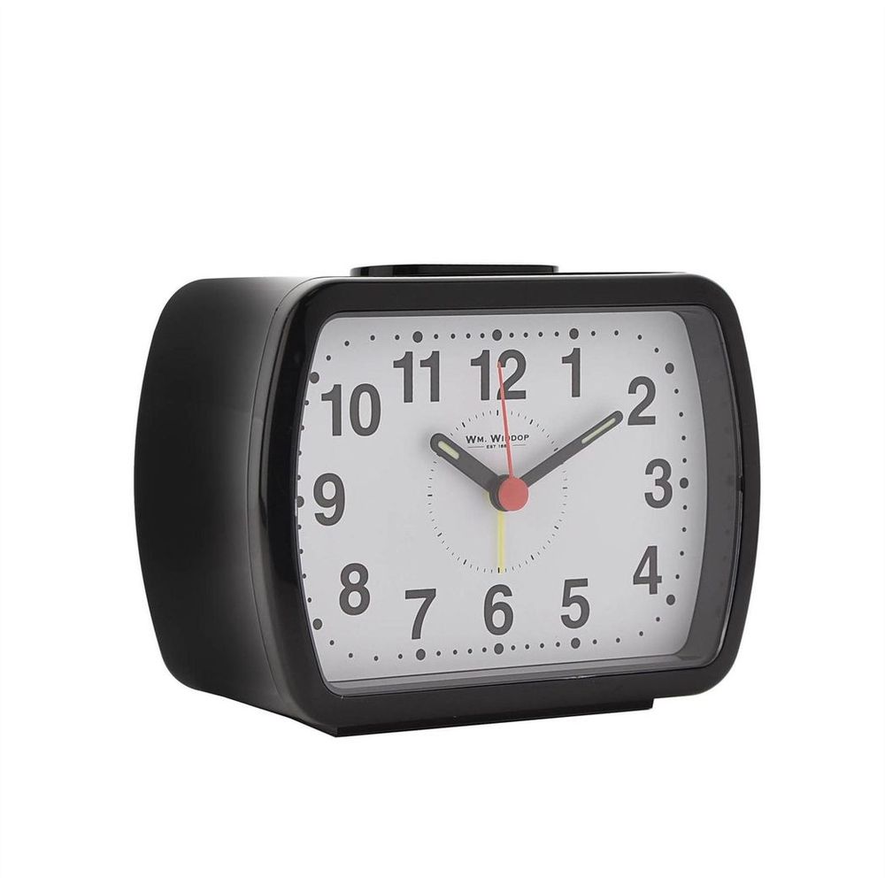 Classic Black/Green Quartz Alarm Clock 5184B