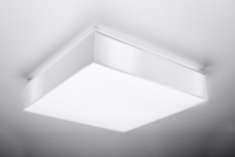 HORUS 45 Ceiling Lamp - Elegant White LED Square Design - for Modern Homes