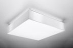 HORUS 45 Ceiling Lamp - Elegant White LED Square Design - for Modern Homes