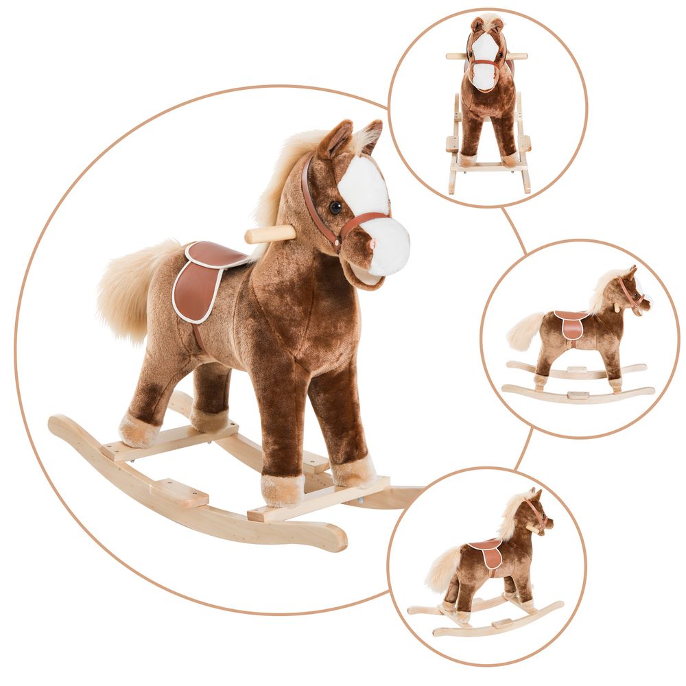 Wooden Rocking Horse - Baby Toy & Gift - Sturdy & Comfortable