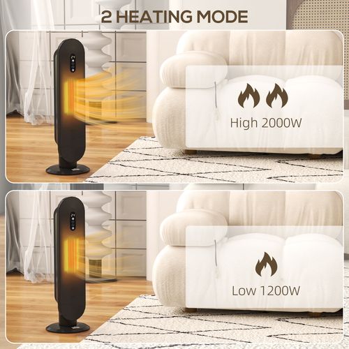 Ceramic Space Heater Tower Heater W/ 45° Oscillation