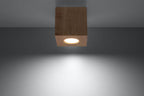 Natural Wood Boho LED Ceiling Lamp - GU10