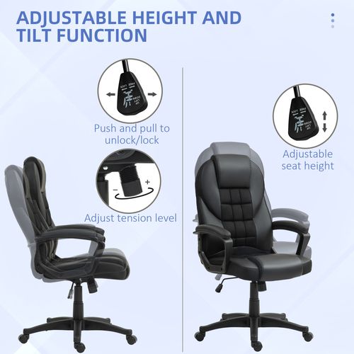 Executive Office Chair High Back Computer Chair with Armrests