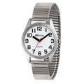 Ladies Classic Super Bold Easy Read Expander Bracelet Silver Watch