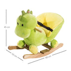 Ride-On Rocking Horse - Fun & Interactive Toy for Kids - Green