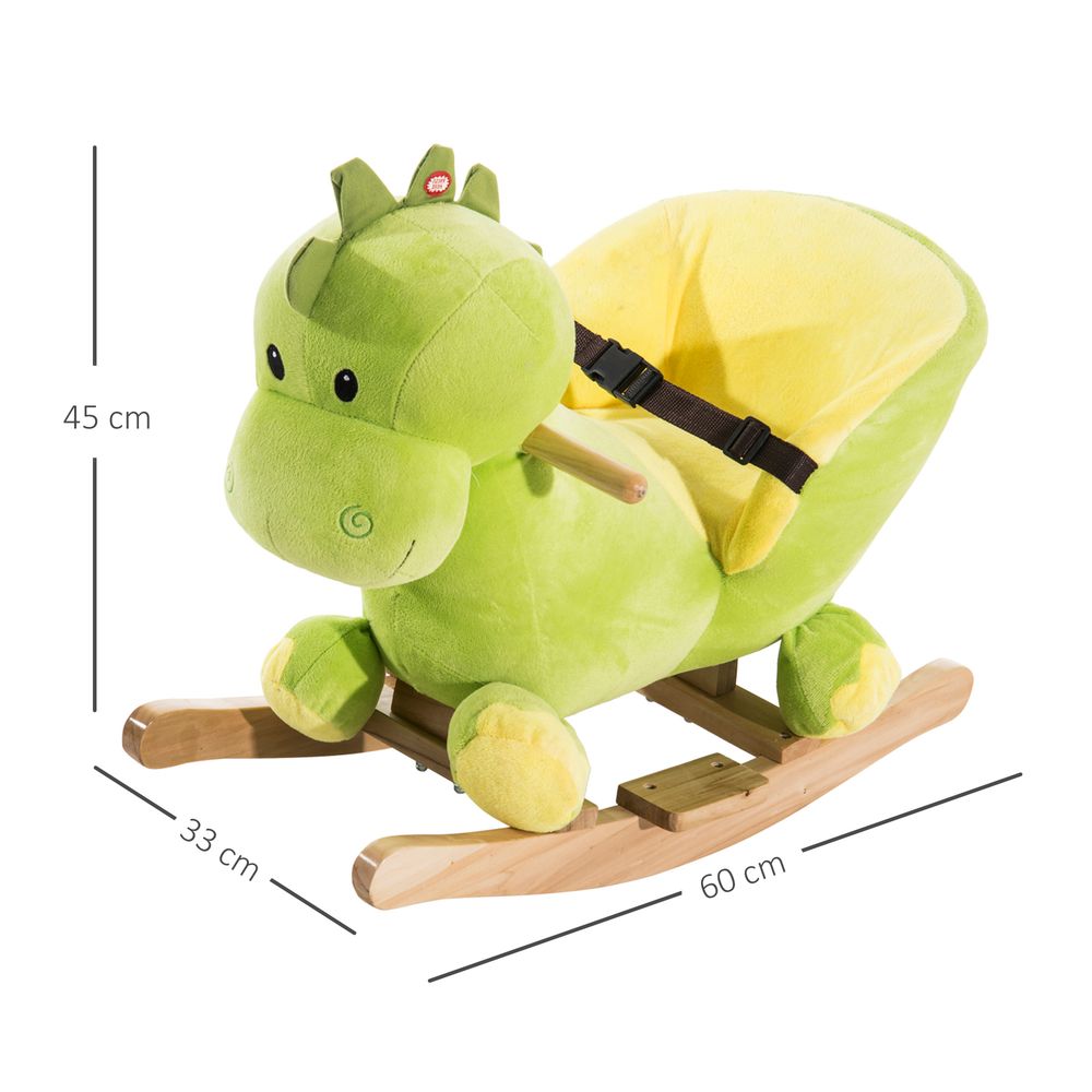 Ride-On Rocking Horse - Fun & Interactive Toy for Kids - Green