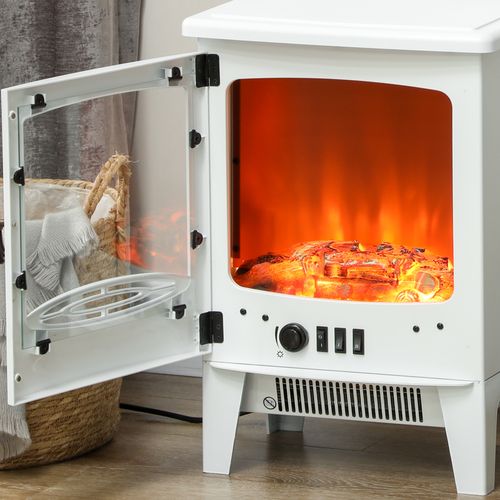 Electric Fireplace Freestanding w/Realistic Flame Effect