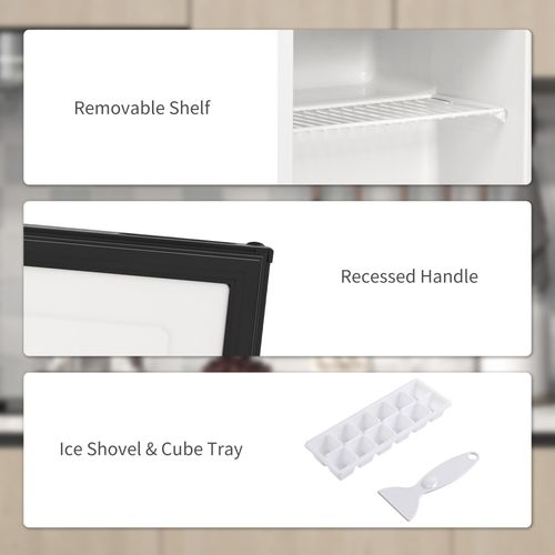35L Tabletop Freezer with Adjustable Temperature Wire Shelf