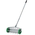 Lawn Aerator Roller-Green/Silver