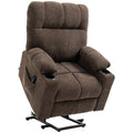 Heavy Duty Riser and Recliner Chair Lift Chair for the Elderly, Brown