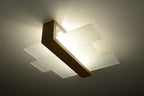 FENIKS 2 Natural Wood LED Ceiling Lamp - Modern & Stylish Design