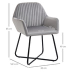 Comfort Grey Velvet Accent Chair: Modern Design, Metal Base, Upholstered Lounge Armchair - Shop Now!