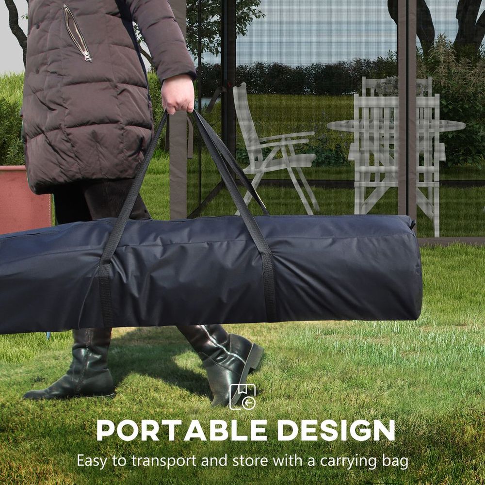 Garden Folding Tent Heavy Duty Pop Up Gazebo for Party - Light Grey