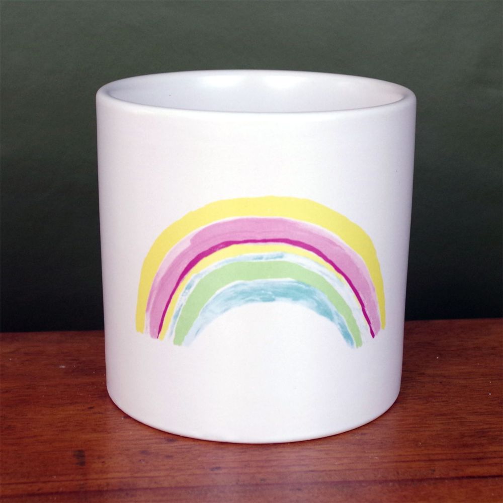 Artificial Plants Ceramic Planters Displays Home Decor Limited Office Desk White Rainbow