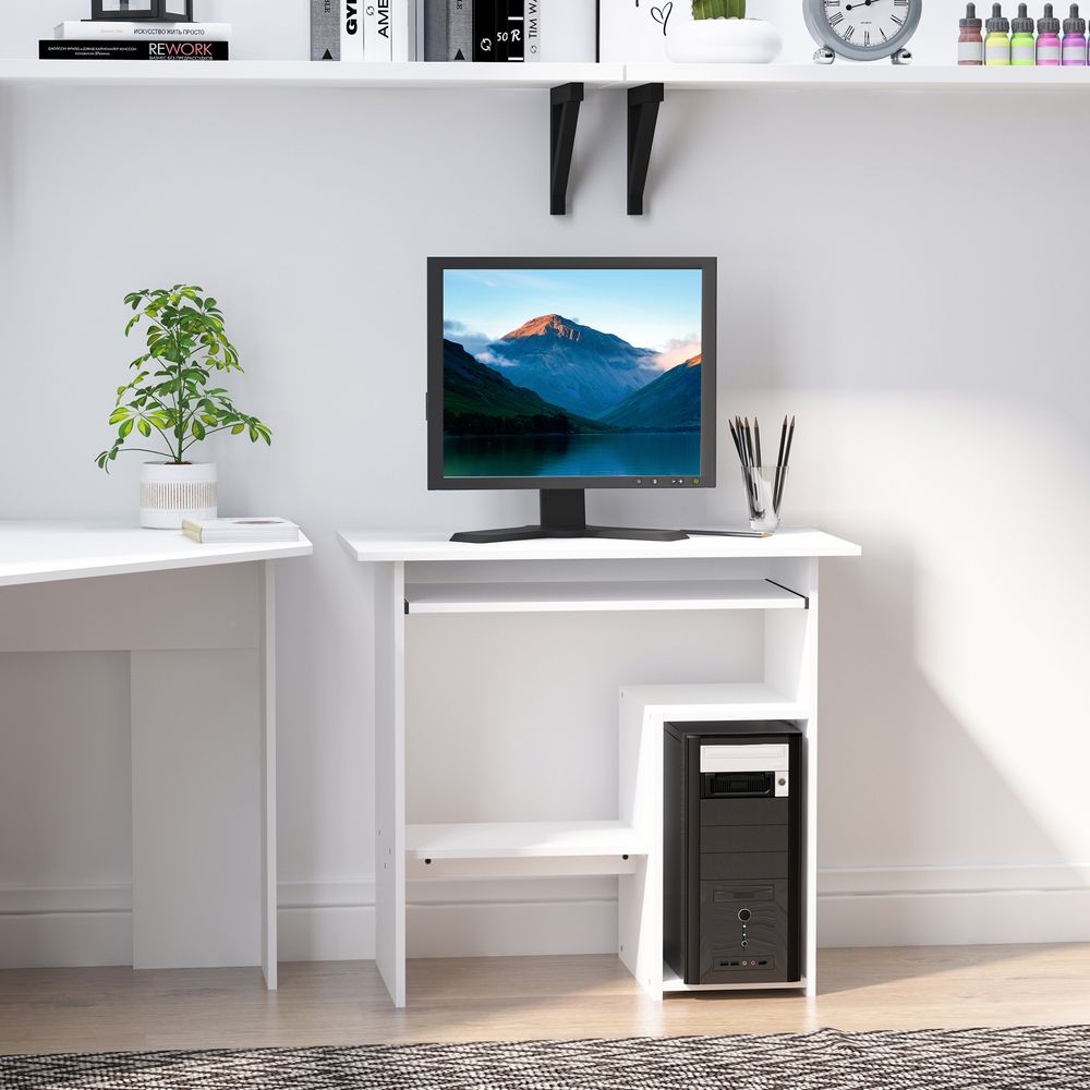 Computer Desk, 73.5H cm-White