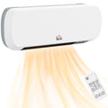 Wall Mounted Electric Heater with Timer Overheat Protection White