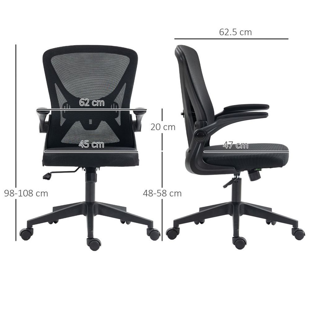 Mesh Office Chair Computer Chair with Lumbar Support, Swivel Wheels