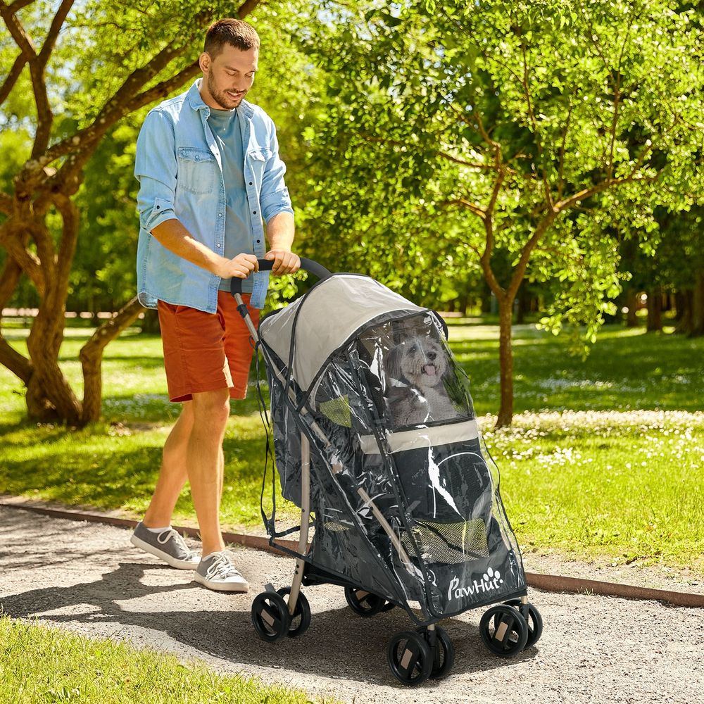 Pet Stroller - XS/S Dogs w/ Rain Cover - Khaki