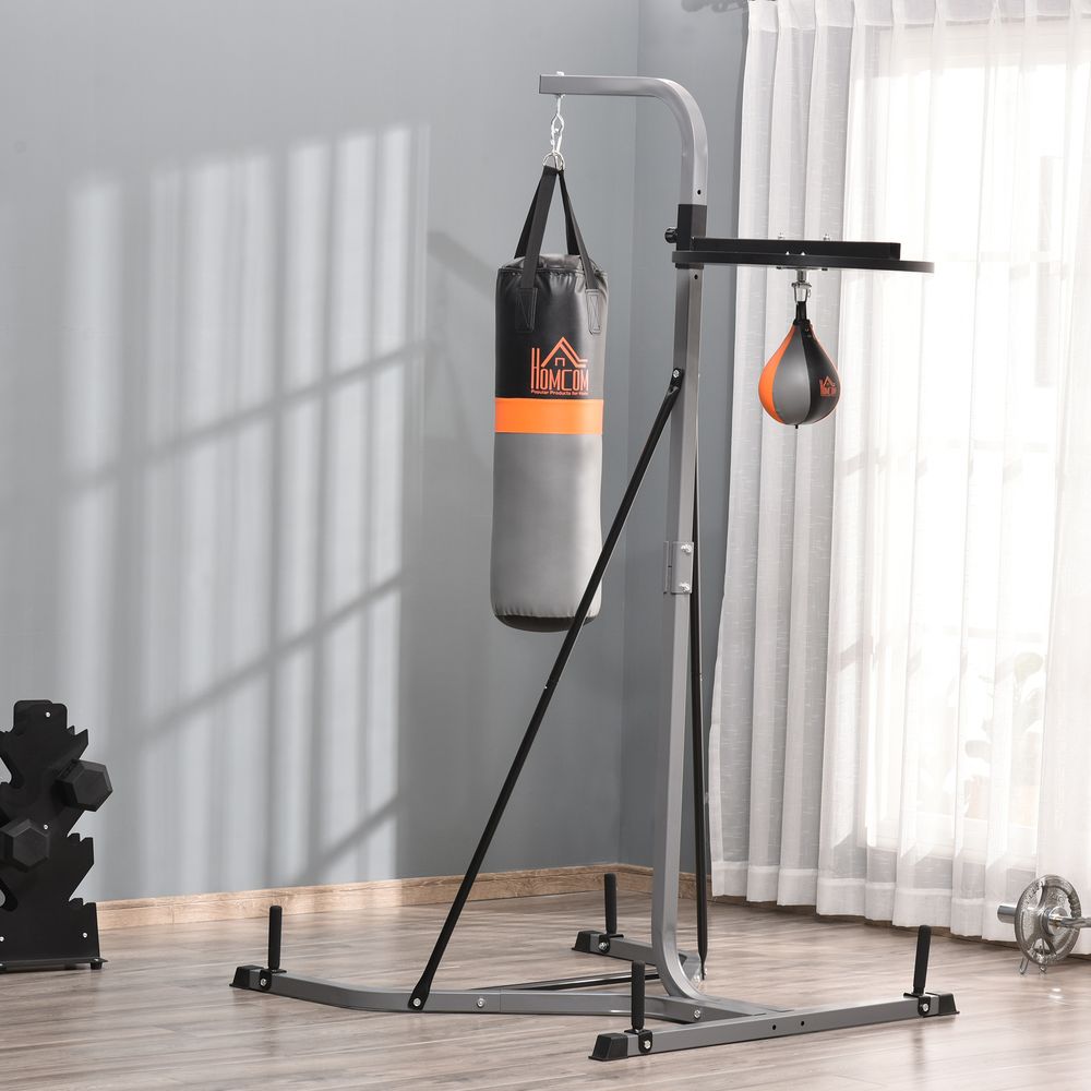Freestanding Boxing Punch Bag Station with Speed Ball