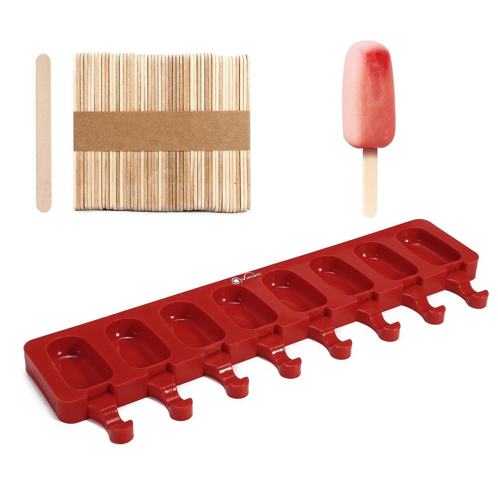 Homemade Ice Lolly Maker - Create Colorful, Healthy Popsicles - Silicone - Easy to Clean