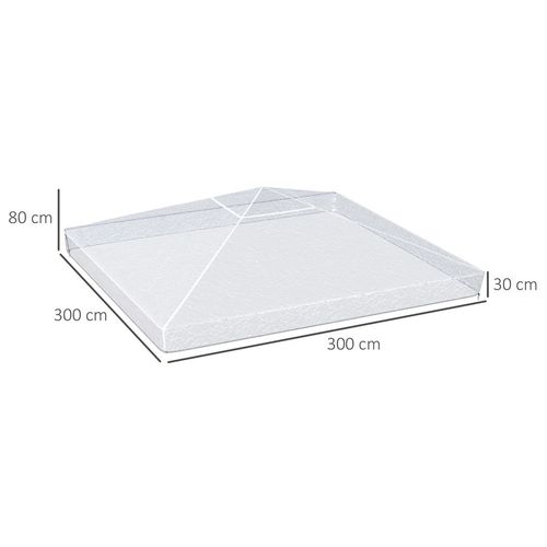 3 x 3 (m) Gazebo Protective Cover, Waterproof Cover for Canopy, Tent
