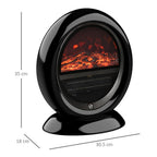 Free standing Electric Fireplace Heater Rotatable Head Overheating Protection