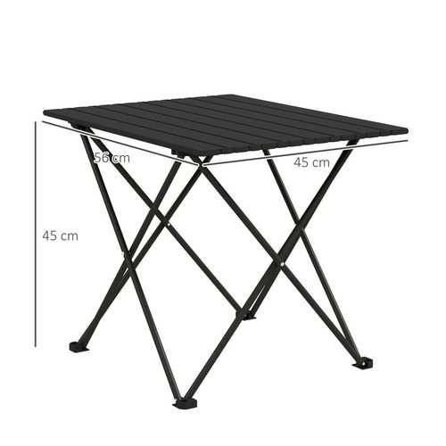Folding Camping Table for Outdoor Camping, Picnic, Hiking, Black