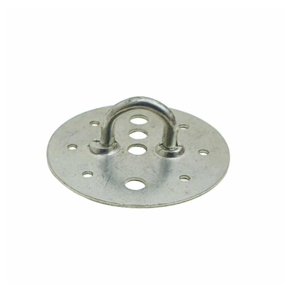 Steel Ceiling Hook Plate for Chandelier Bracket - Heavy Duty, Easy Install - Silver