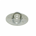 Steel Ceiling Hook Plate for Chandelier Bracket - Heavy Duty, Easy Install - Silver