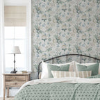 Keeka Floral Blue Cream