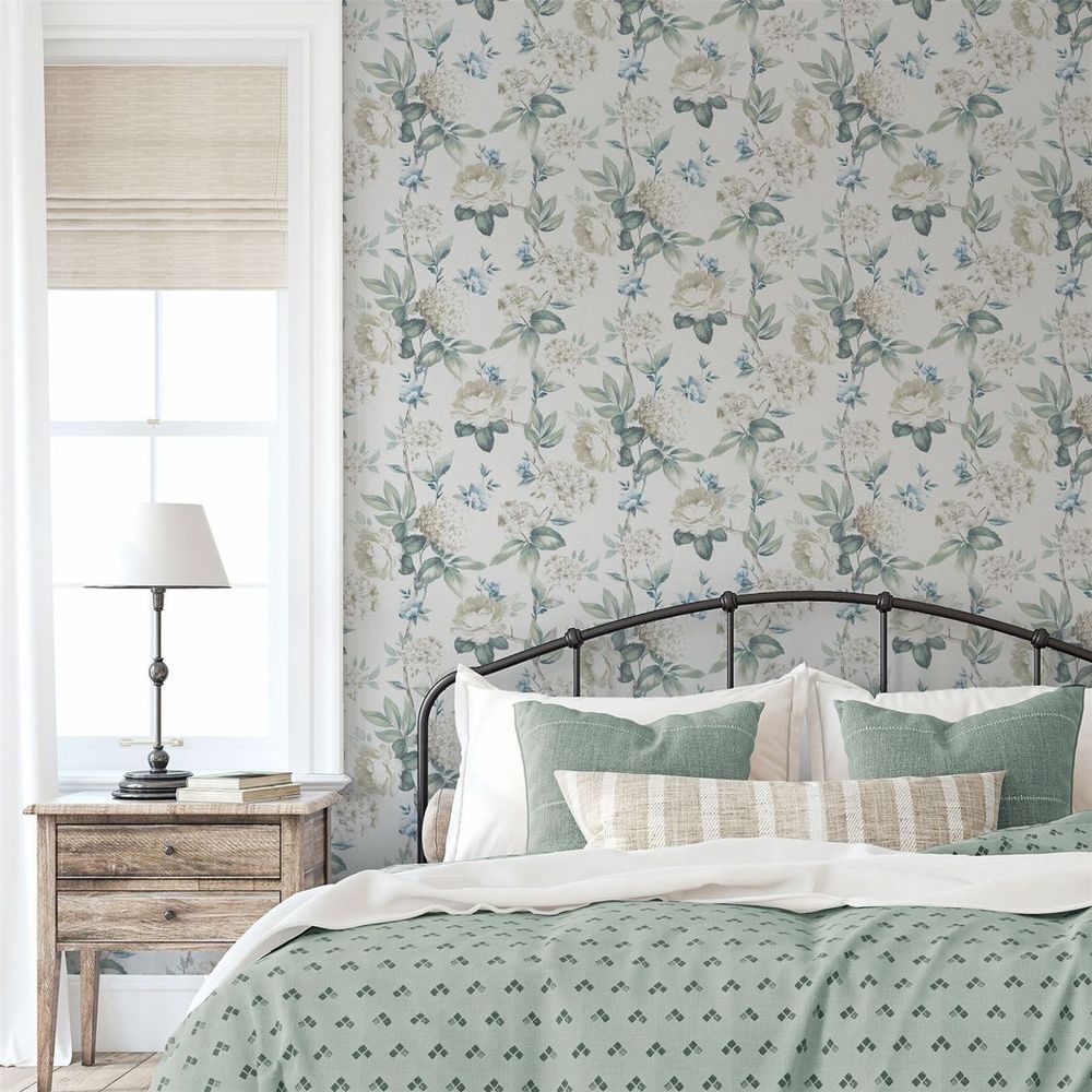 Keeka Floral Blue Cream